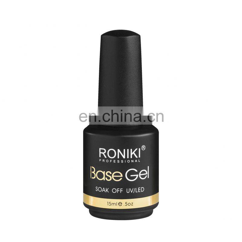RONIKI New Brand UV Gel Nail Polish Base Coat Top Coat Gel Nail Polish Color Clear