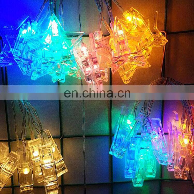 AMAZON 30 LEDs Photo Clip String Lights Battery Box LED Photo Clip Lamp String New ins Room Decorative Photo led clip lamp