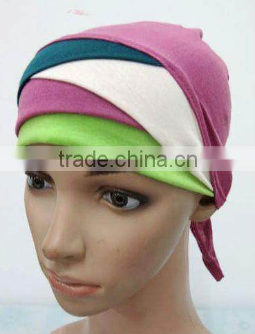 U088 Newest design colorful crossover islamic inner cap muslim underscarf