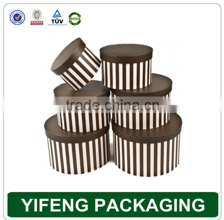 Recycle Hot Stamping Printing cylindrical gift box