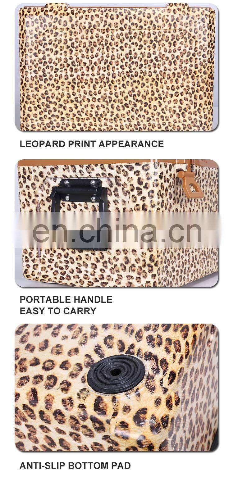 GiNT 50L Outdoor Leopard Design Good Quality Ice Chest Customized Cooler Box