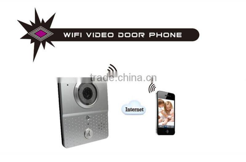 New arrival Wireless wifi video door phone with Real-time Monitor,Video Intercom and Remote Control via app for Android/IOS