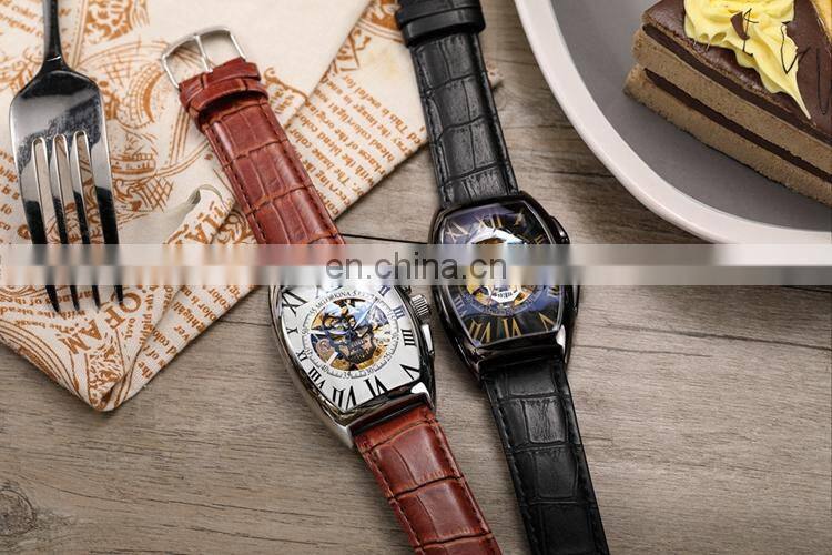 MG.ORKINA MG091 Fashion Watches For Mans Analog Automatic Mechanical 2019 Latest Leather Strap Men Watch Clock