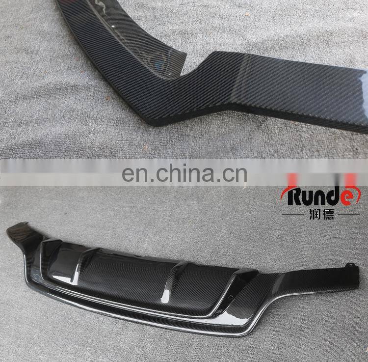 Runde Original Car Carbon Fiber Material Body Parts Front Rear Lip Side Skirt For 2012-2016 Audi RS5 Body Kit