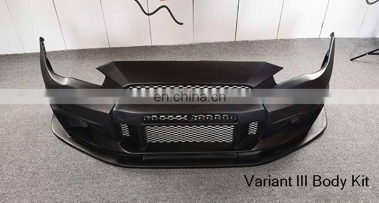 Runde ABS Material Car Front Bumper Modified GTR VARIT II And VARIT III Suitable For 2009-Now Mitsubishi Lancer-EX front bumper