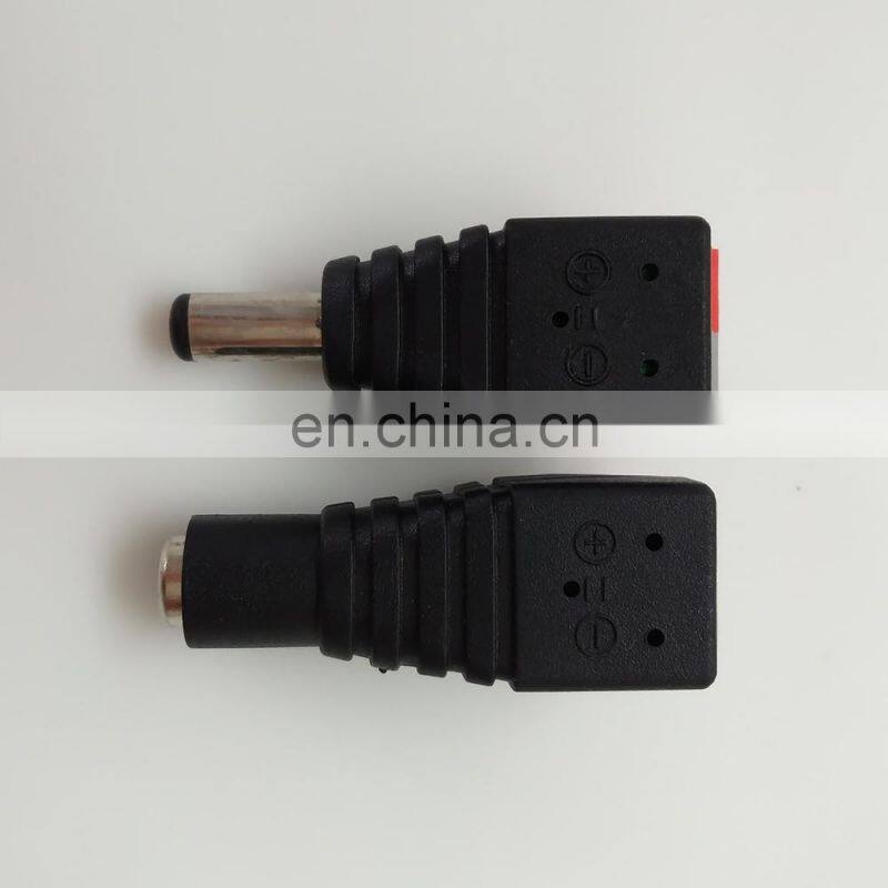 New 2.1mm/5.5mm Male and Female DC to Clip Terminal Block Connector