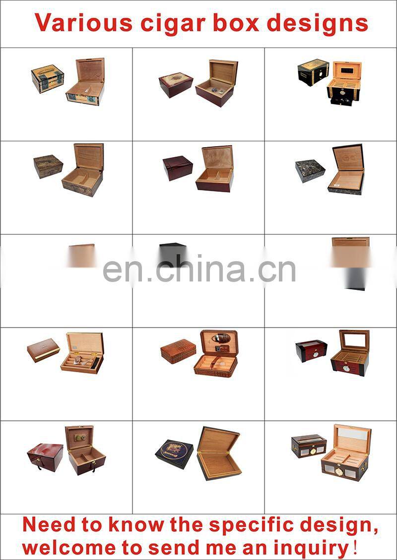 Cigar Case Cherry Humidor Wooden Luxury Storage Travel Cedar Wood Smell Cabinet 100 Counts Cigars Nature Color 200pcs/design