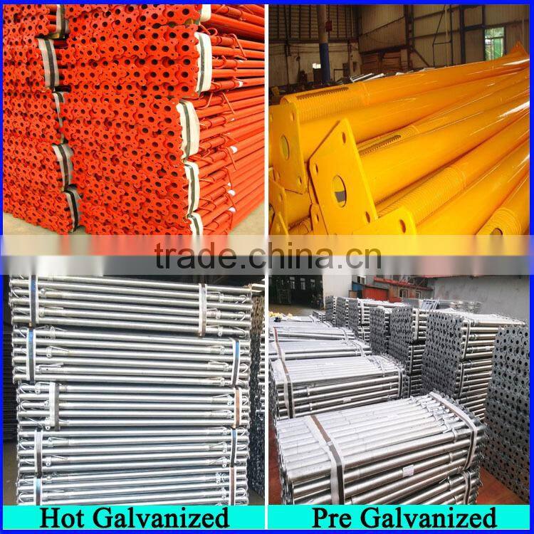 Powder coating steel shoring jack