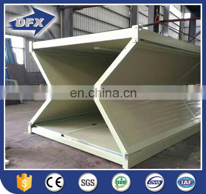 China factory hot selling customized living prefabricated house folding flat pack container homes with high quality