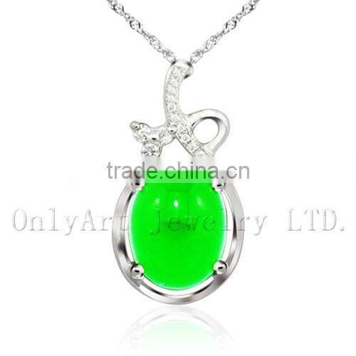 wholesale antique gemstone silver pendant in delecate design