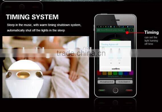 Led Bulb Bluetooth Speaker App Bluetooth Wireless Control Led Light 2014 best to sell with multi functions