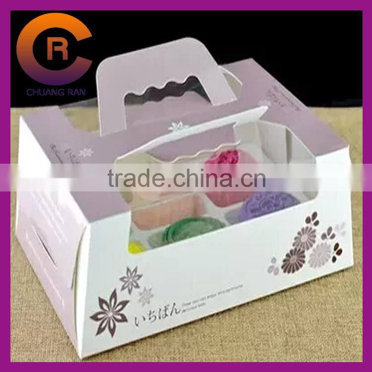 Custom made window paper small wedding cake boxes