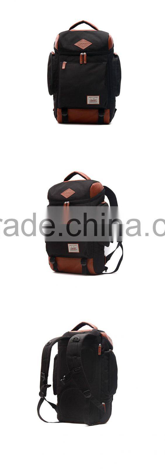 2016 fashion 600D school backpack laptop backpack canvas backpack korea Europ fashion backpack