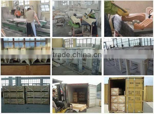 Beautiful White Natural Marble Stone Fireplace