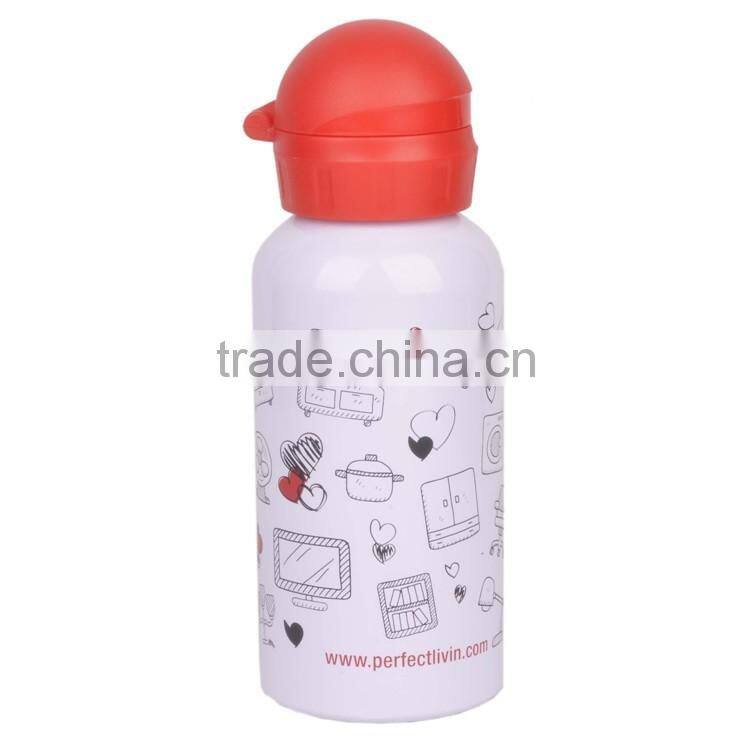 Aluminum bottle empty 450ml volumes long flask water bottle