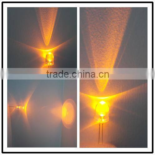 10mm amber color Led lamp