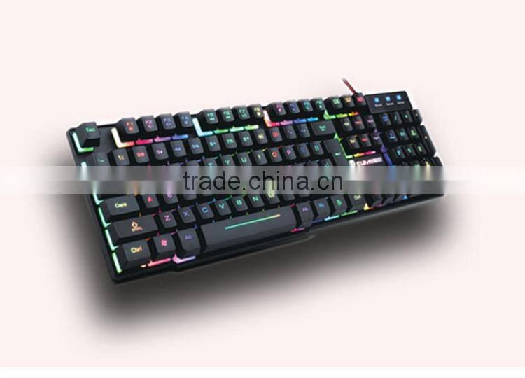 Low Price High Quality USB Mechanical Backlit Keyboar for Laptop