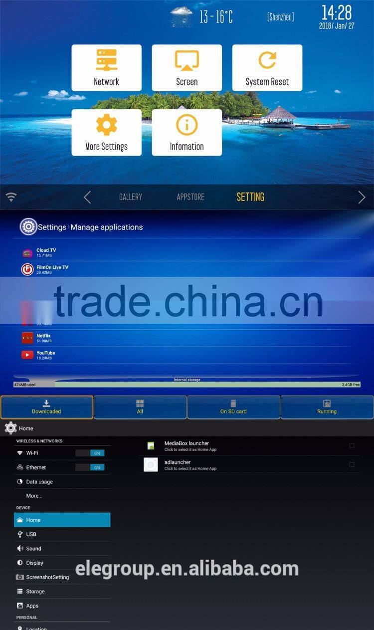 best tv box G9, rk3229 STB 1G+8G, G9 tv box quad core android 4.4, kodi, 4K