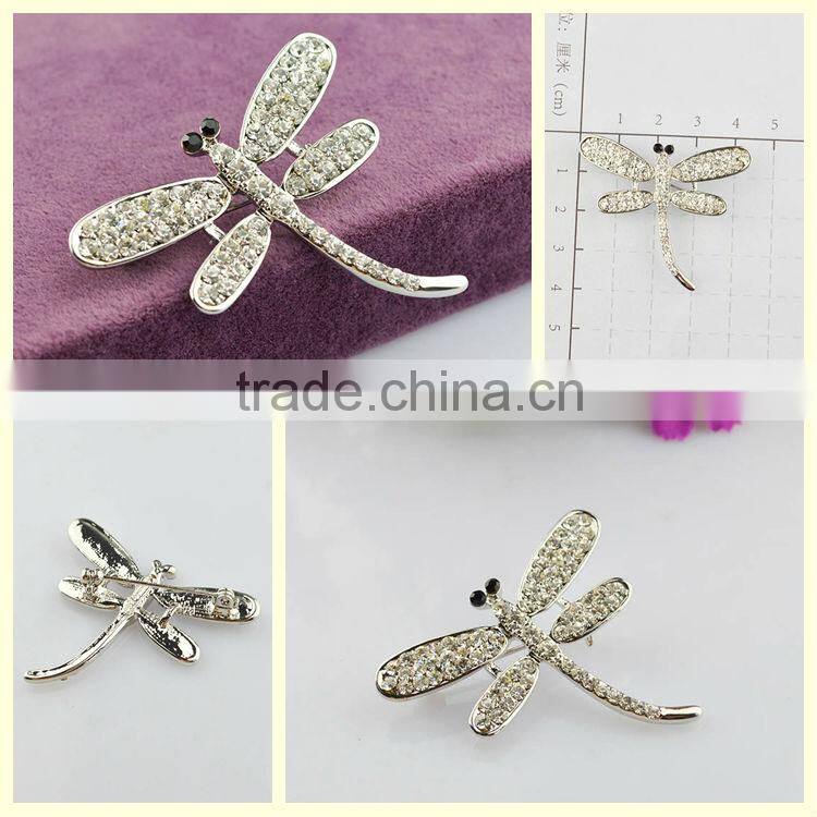 Yiwu imitation jewellery animals dragonfly brooches pins new 2014