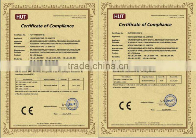 Easy install and cost saving AC 230V smd led pcb16W 560mm build in wall for interior decoration lighting