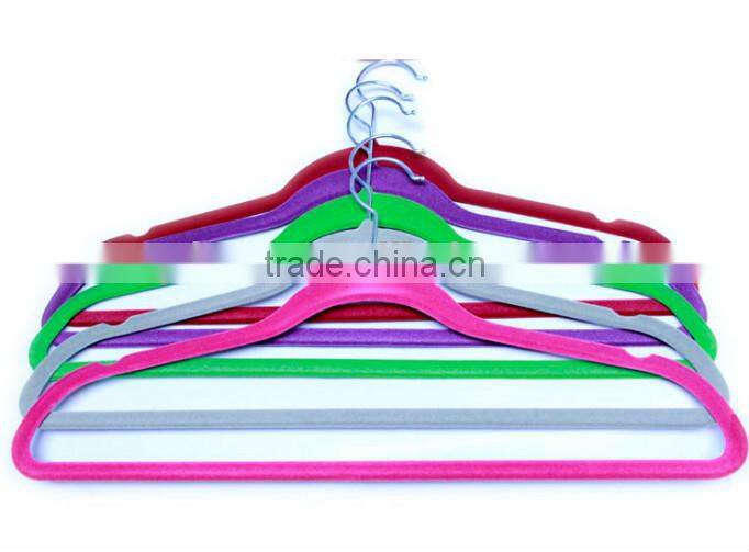 high quality velvet hanger Flocked Hangers