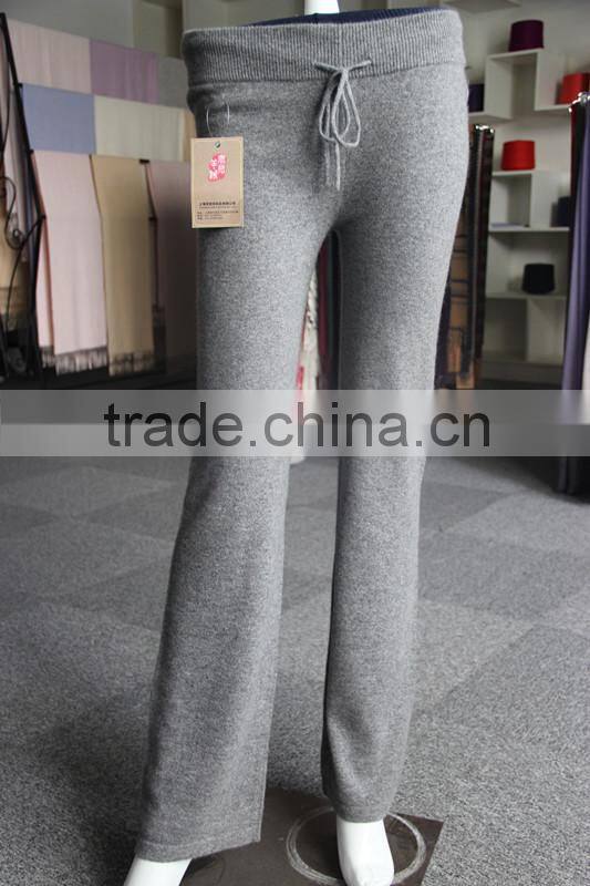 100% cashmere lounge sweatpants for women