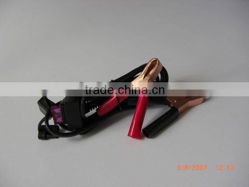 Black UL SPT-2 18AWG Cable with 15A Clamp Molding Fuse Holder and SAE plug