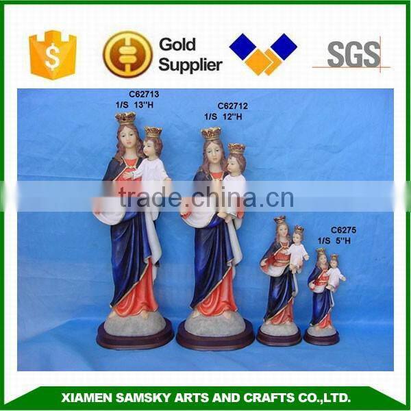 Polyresin handmadeMary Help of Christians Catholic Christian craft