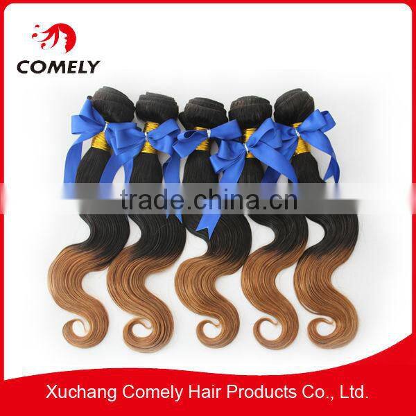 Wholesale Virgin Brazilian Two Tone Hair Extensions Ombre Human Hair
