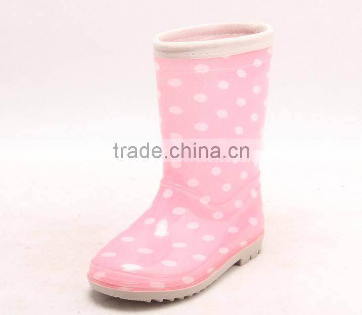 The conventional transparent cloth boots children PVC children rain boots