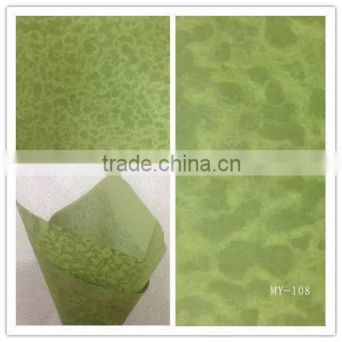 Decorative silk flower wrapping paper