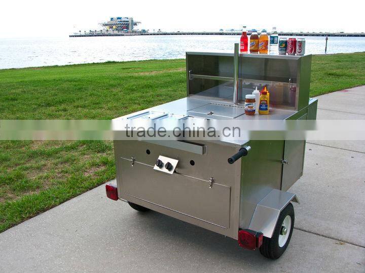 Most popular used mobile hot dog kiosk cart best China hot dog vending trailer
