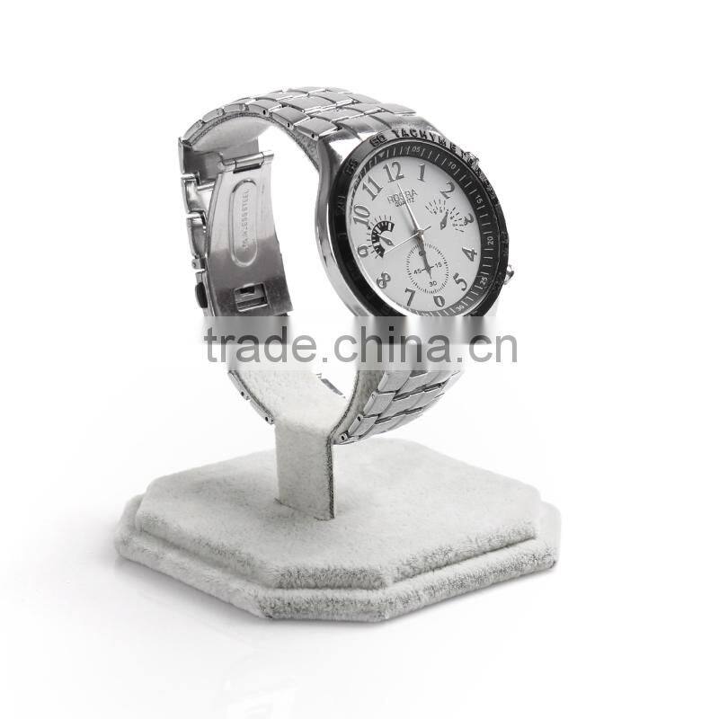 Wholesale Gray DIY Fabric Watch C-stand Bracelet Jewelry Display Stand Holder Showcase Watch Display Stand Holder