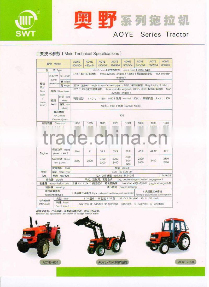 2016 HOT SALE 65HP farm tractor