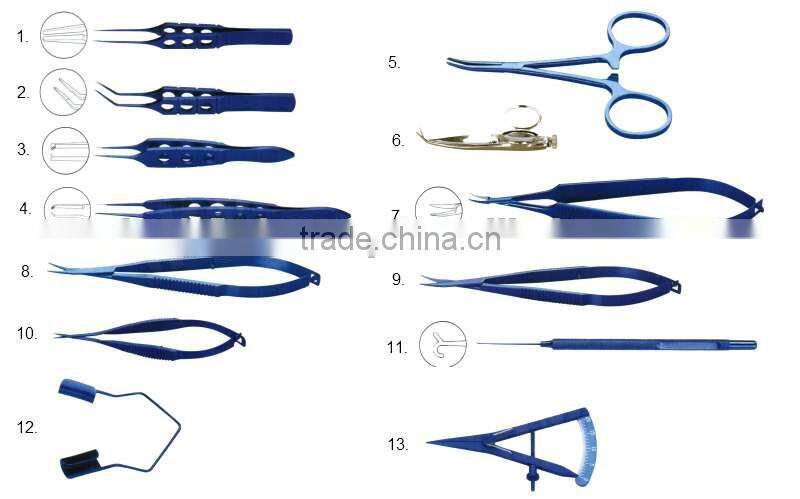 5 PC EYE MICRO MINOR SURGERY VETERINARY OPHTHALMIC INSTRUMENT SET KIT/ ophthalminc eye instrument