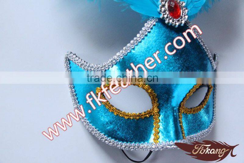 New Products 2016 Feather For Mask Goose Feather And Ostrich Feather Mask For Adult Sex Mask Wedding Supplies