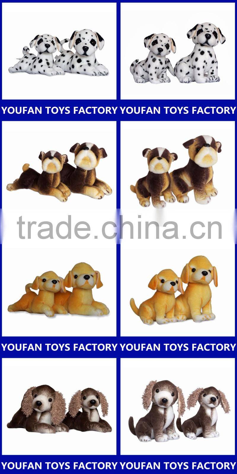 stuffed animal soft toy lifelike dog pug plush