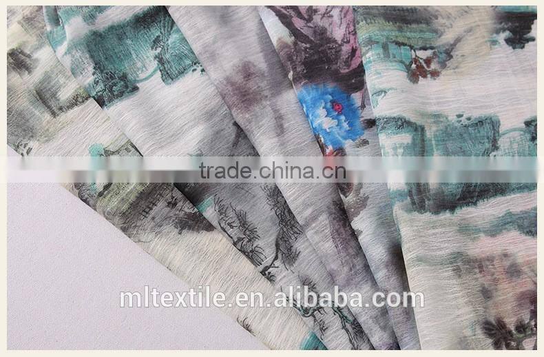 High Quality 100% Polyester Snowflake Printed Organza Fabric For curtain fabric