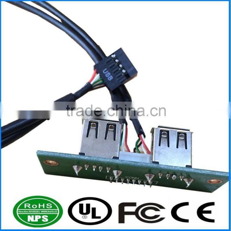 Dual USB2.0 Port PCB Board Front Panel Cable Integration PCB Motherboard Wire