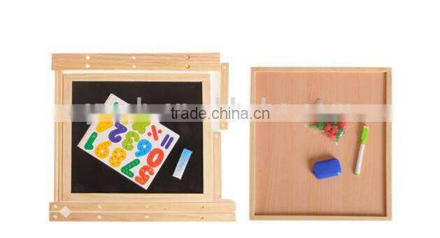 Promotional advertising wooden kids blackboard double-sided magnetic black board