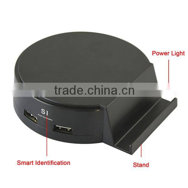 25W 5V/5A 4 Port Smart Desktop USB Charger