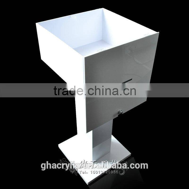 GH-RJ002 Shenzhen Guihe factory direct sale acrylic donation boxes with locks/customized donation boxes