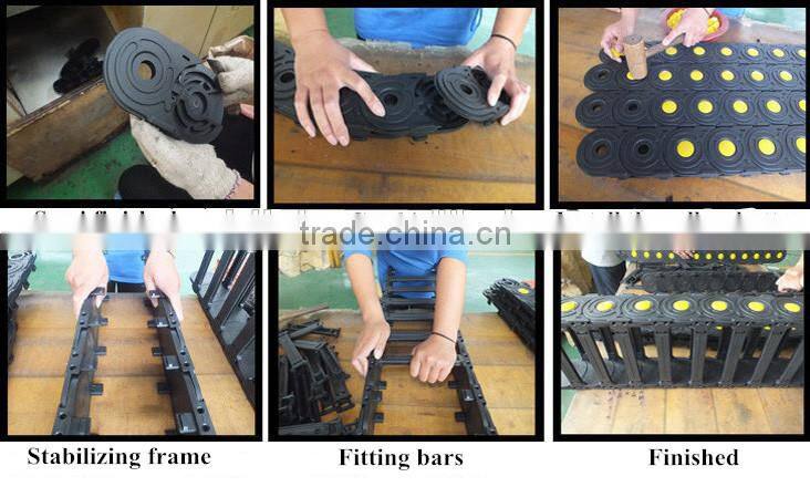 Weight Bearing nylon cable tray chain/ cable drag chain
