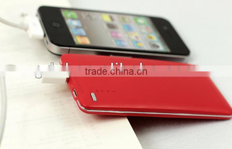 High quality li-polymer battery power bank 4000mah