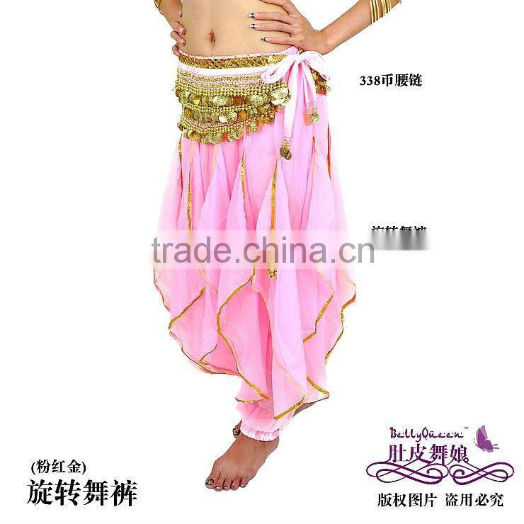 pink belly dance harem pants,chiffon costume for belly dancing,belly dance wear,belly dance clothes,belly dancing clothes