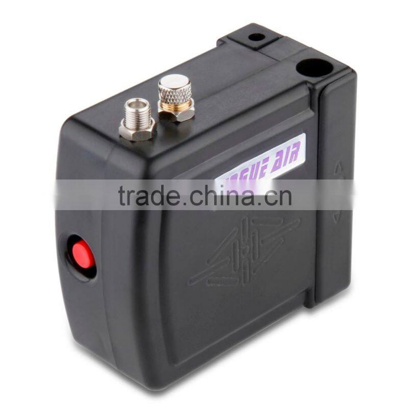 Black HS08 Portable Mini Airbrush Compressor Kit with UK Adapter Body Paint Professional Airbrush Nail Art Paint Cake AS-37
