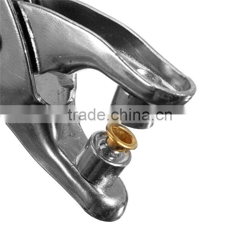 3pcs/set punch plier Duty Leather Hole Punch Hand Pliers Belt Holes Punches with 200pcs grommet setting tool kits AR-90