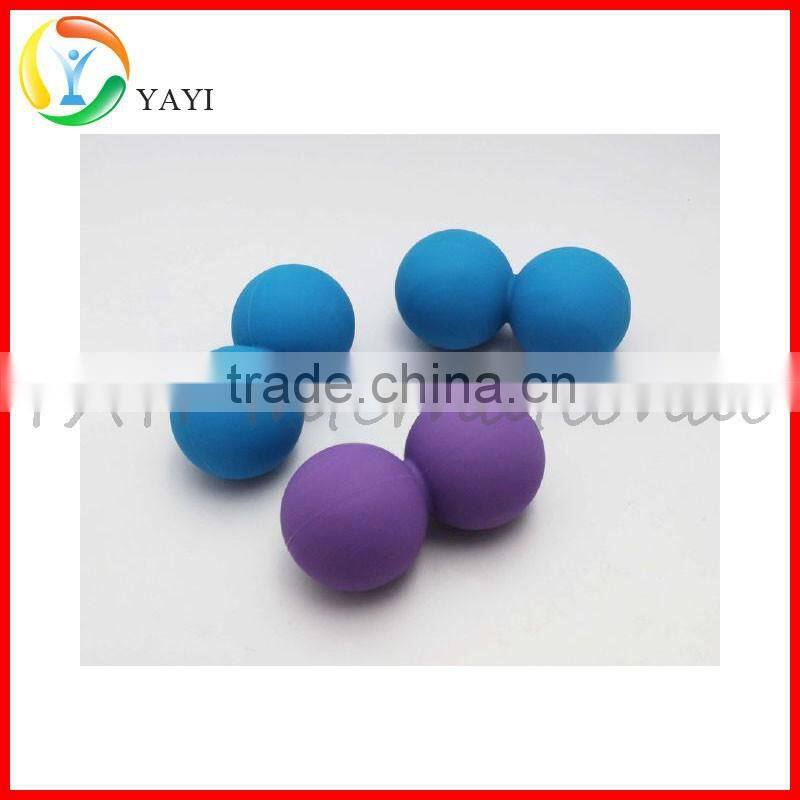 Solid Rubber Double Lacrosse Ball Peanut Massage Ball