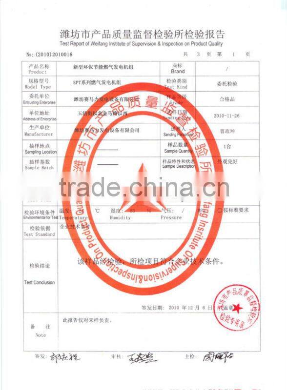 CE Approved industrial gas genset for sale!