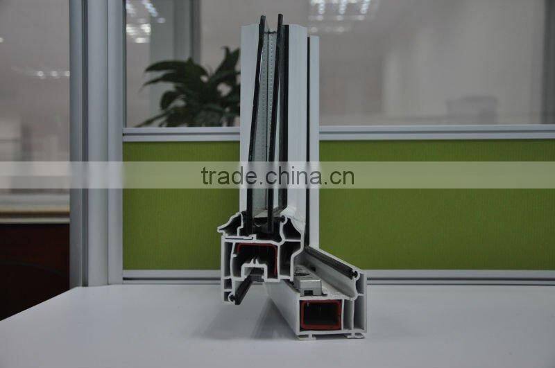 PVC window frame profiles --CONCH France 60 casemnet window plastic profiles